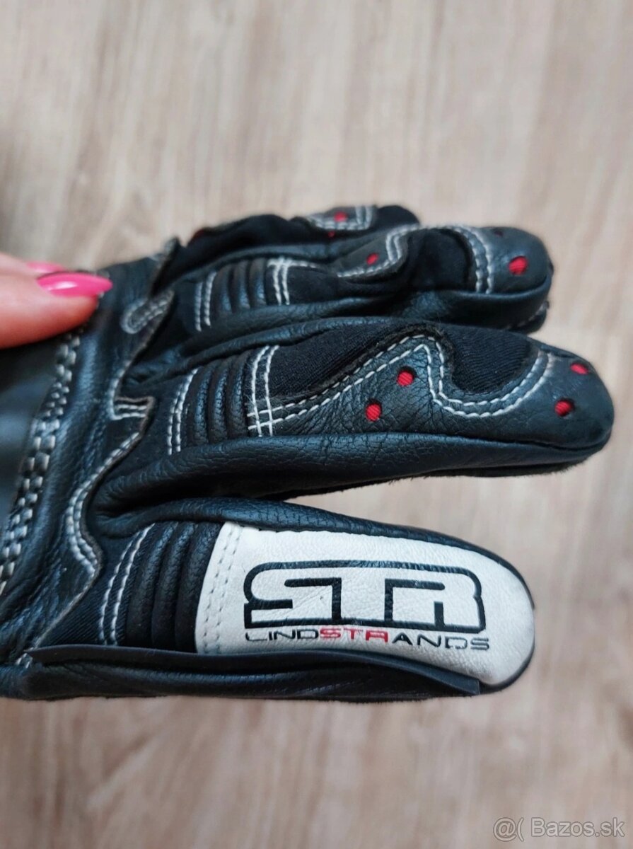 Kožené rukavice na motorku Lindstrands - 3