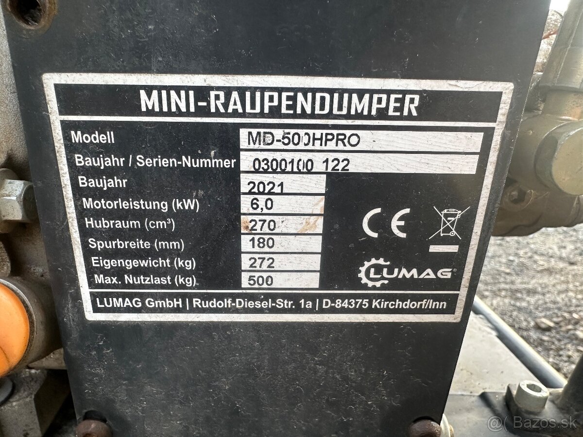✅Mini DUMPER LUMAG 500kg - 3