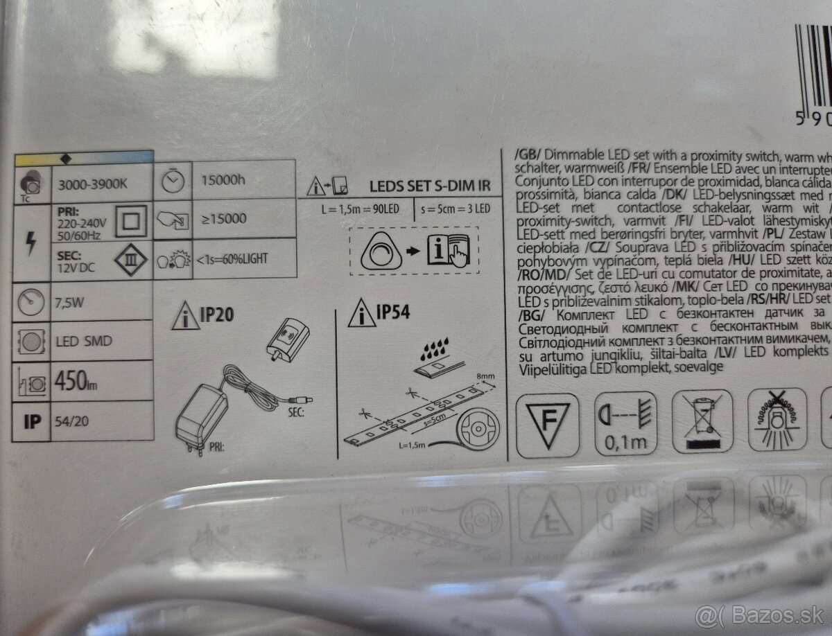 LED pás so senzorom priblíženia ruky - 3