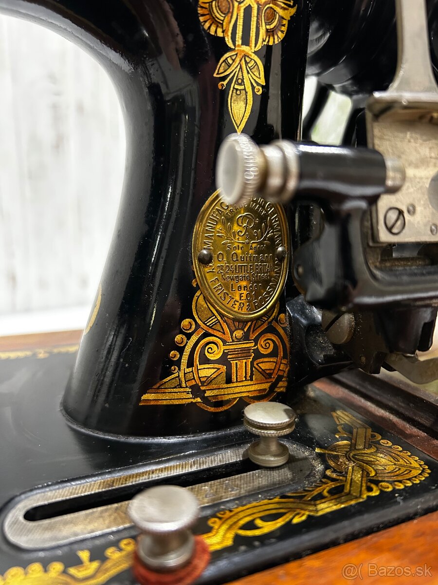 Starožitný šijací stroj Frister & Rossmann - 3