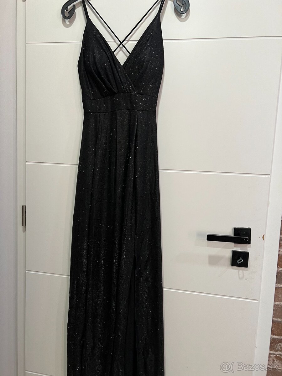 Spoločenské šaty – červené & čierne (prispôsobivé postave) - 3