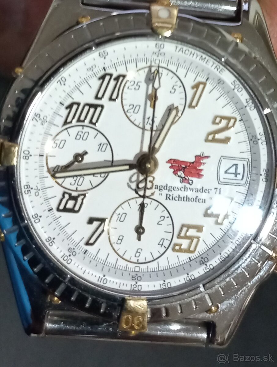 Predám BREITLING CHronomat,ocel&zlato - 3