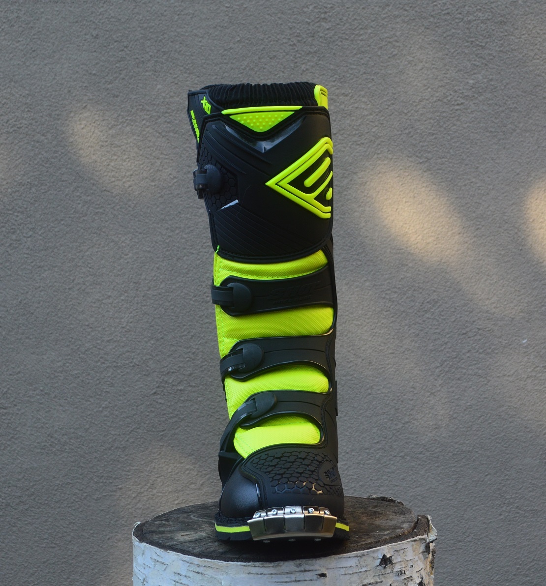 Čižmy topánky SHOT čierne žlté fluo - 3