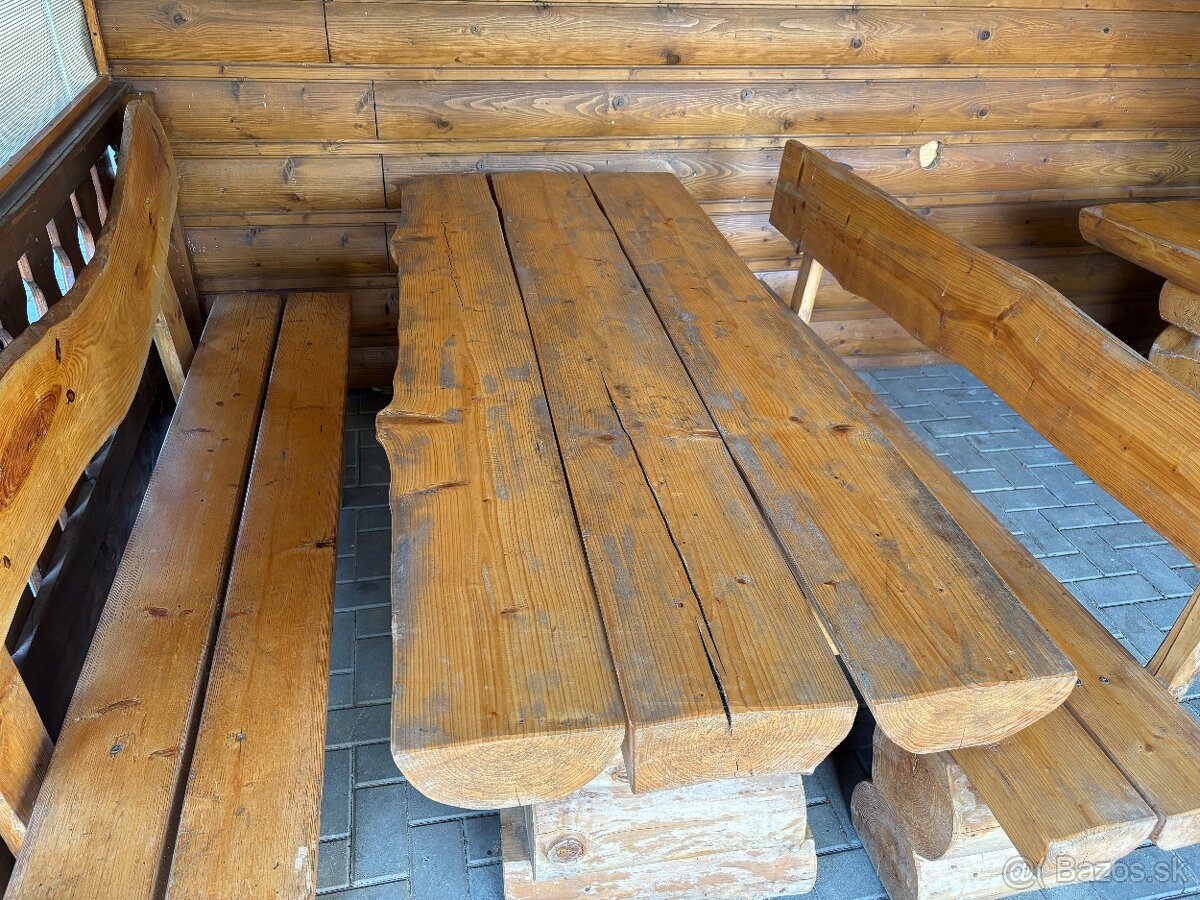 Zrubové záhradné sedenie - 3