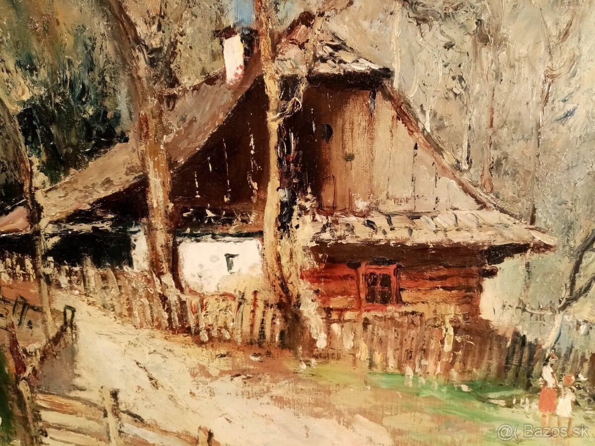 profesor Vojtech Doležil - olejomaľba (obraz) + kniha - 3