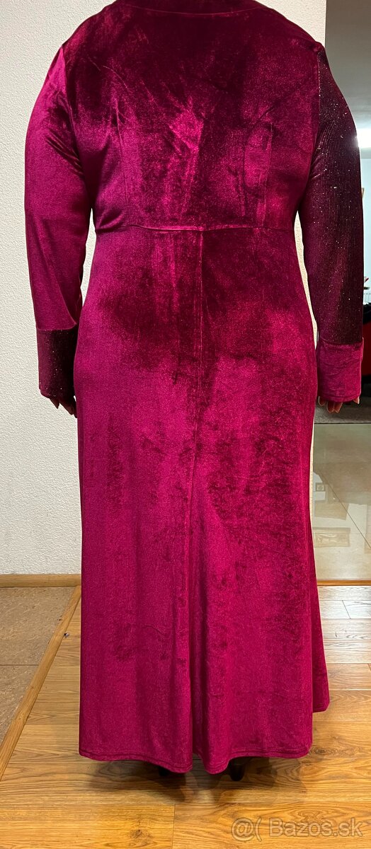 Spoločenské šaty cyklamenové veľkosť 46 - 3