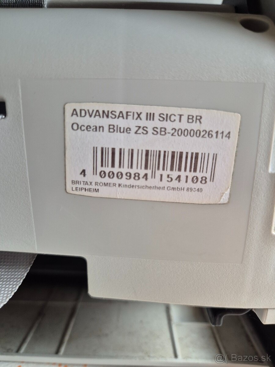 Predám autosedačku Romer britax advansafix III - 3