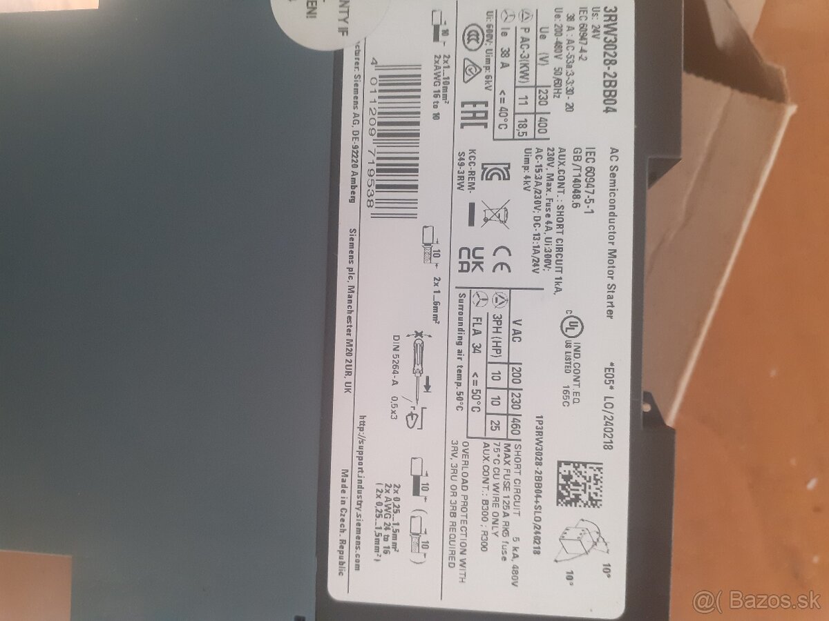 Soft Štartér SIEMENS 3RW3028-2BB04 - 3