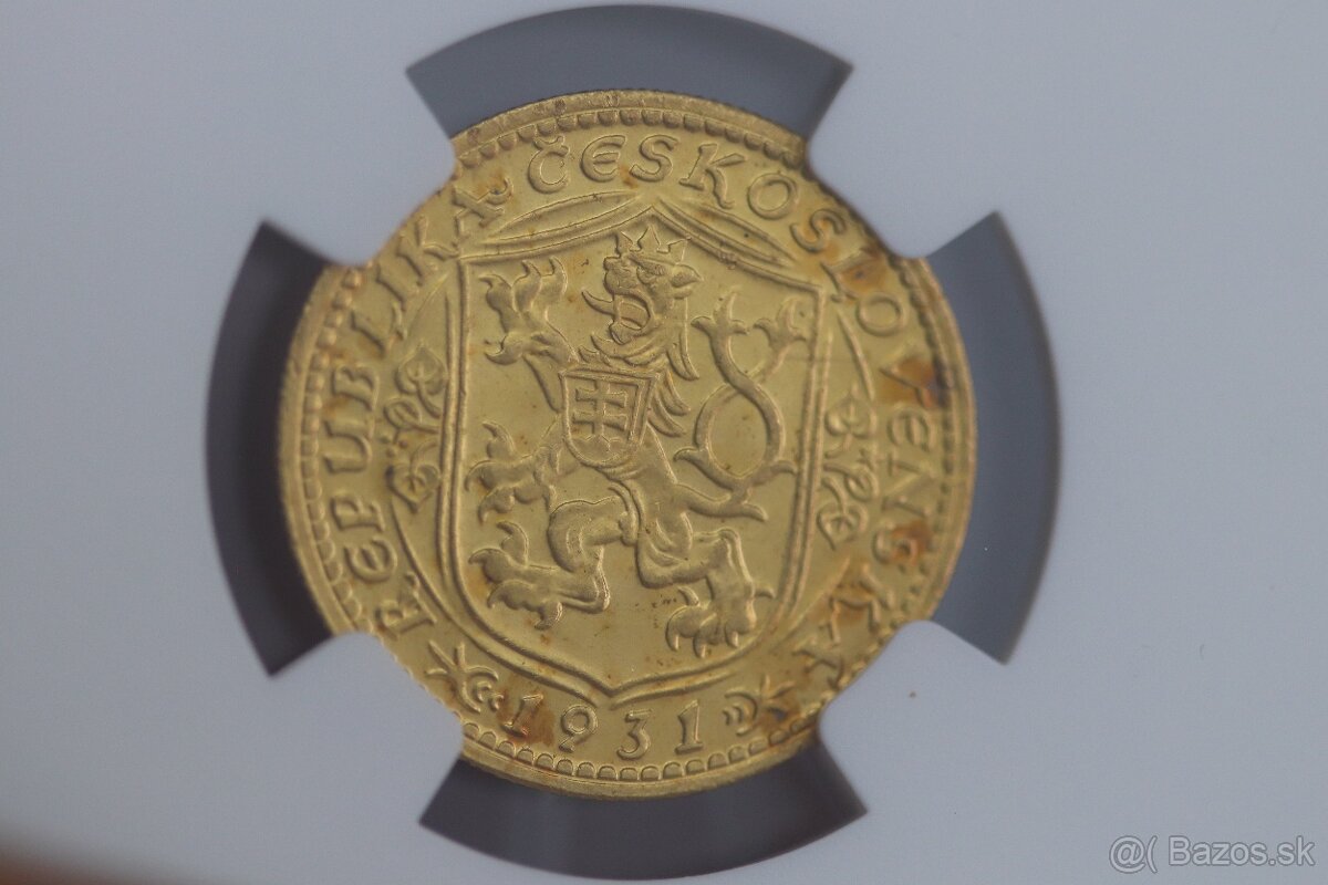 Svätováclavský 1 dukát 1931 - NGC MS65 - 3