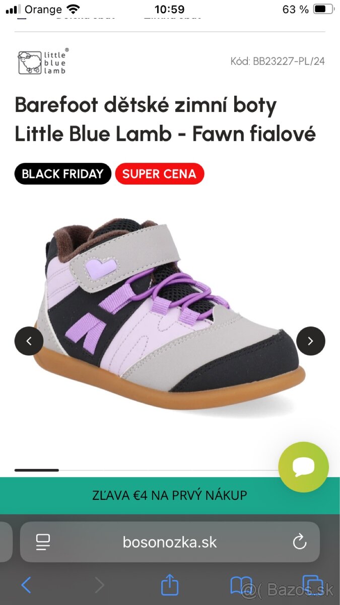 Zimné topánky 21 barefoot 12.5 cm - 3