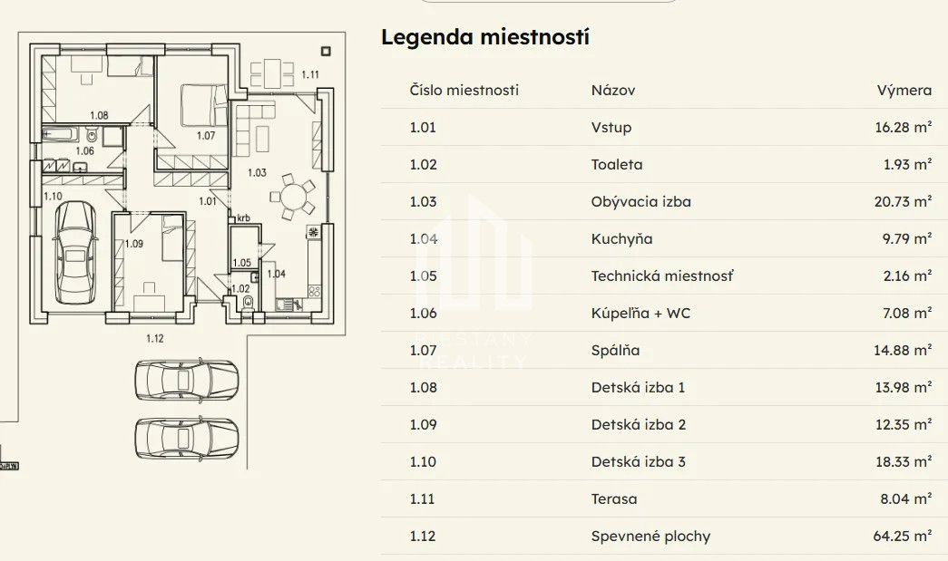 Na predaj 4-izbový RD s garážou v projekte SELANKY Pobedim - 3