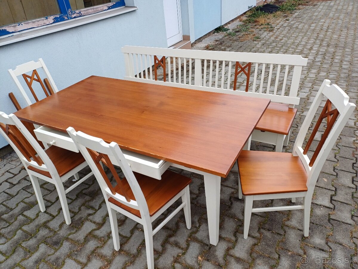 Vidiecka lavica jedáleň mix - 3