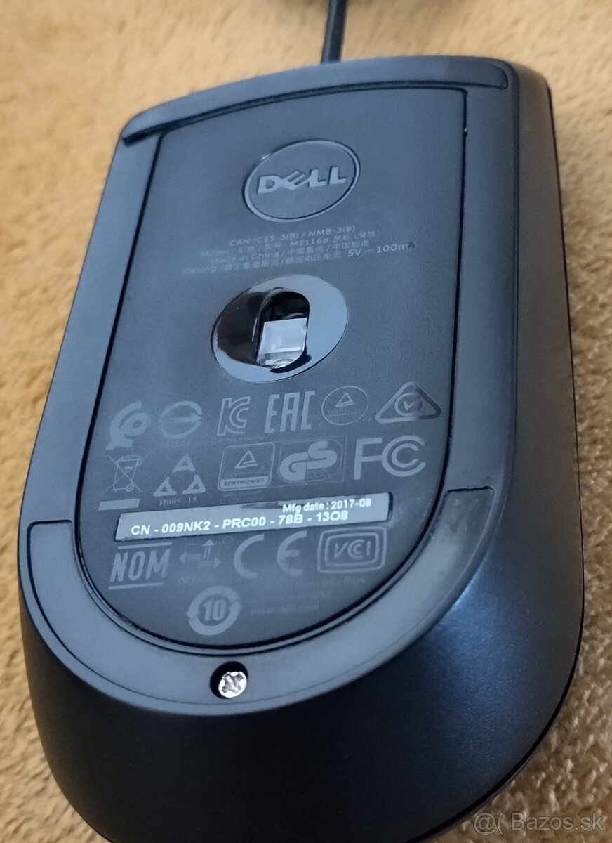 DELL a HP optická káblová myš - 3