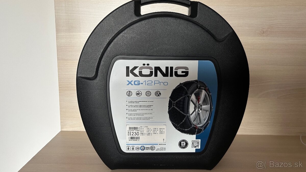 Snehové reťaze König XG-12 PRO 230 nepoužité - 3