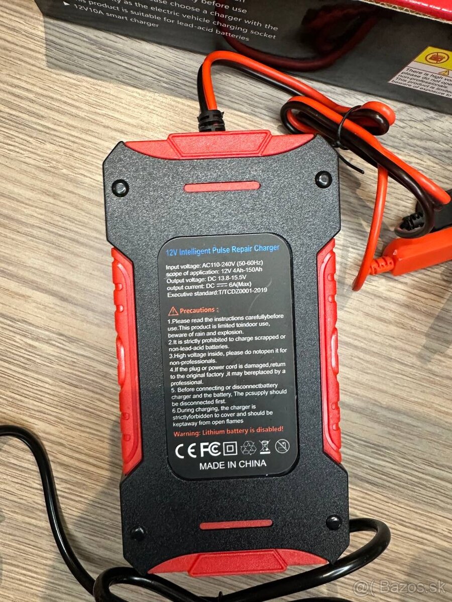 Nabíjačka Autobatérií (nová) 6A 12V - 3