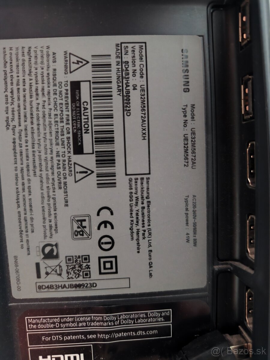 Smart, Full HD Samsung UE32M5672 - 3