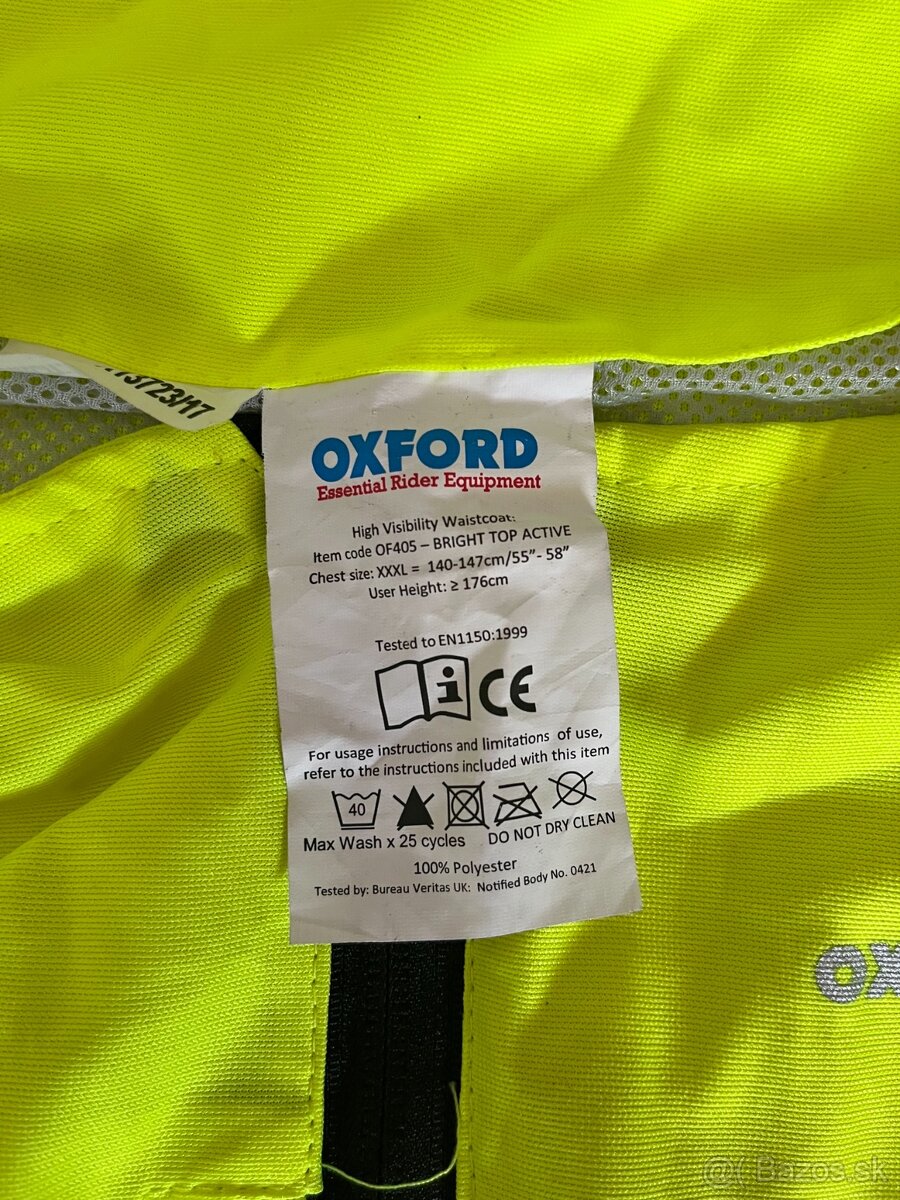 Oxford reflexná vesta 3XL - 3