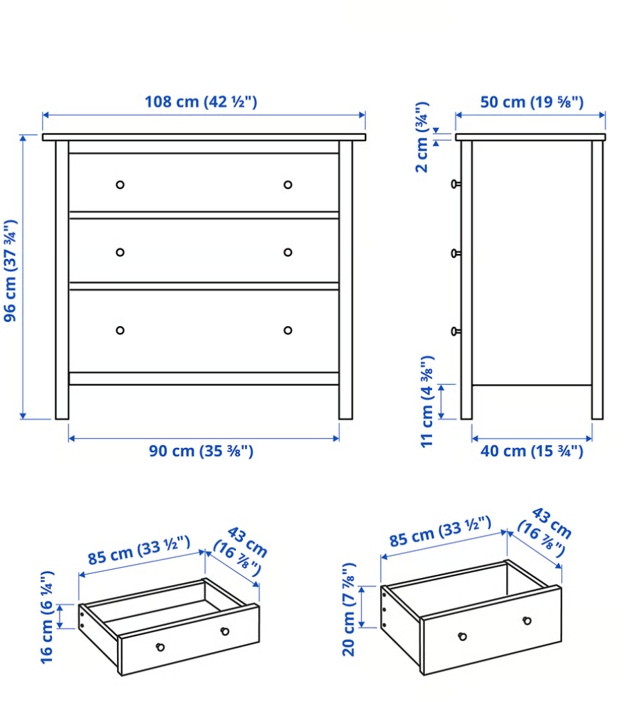 Komoda Ikea Hemnes - 3