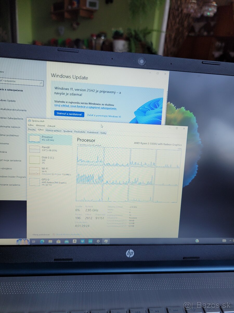 HP 15 FHD, Ryzen 5 5500, ssd, zlava -55%, ZV, BB, LC - 3