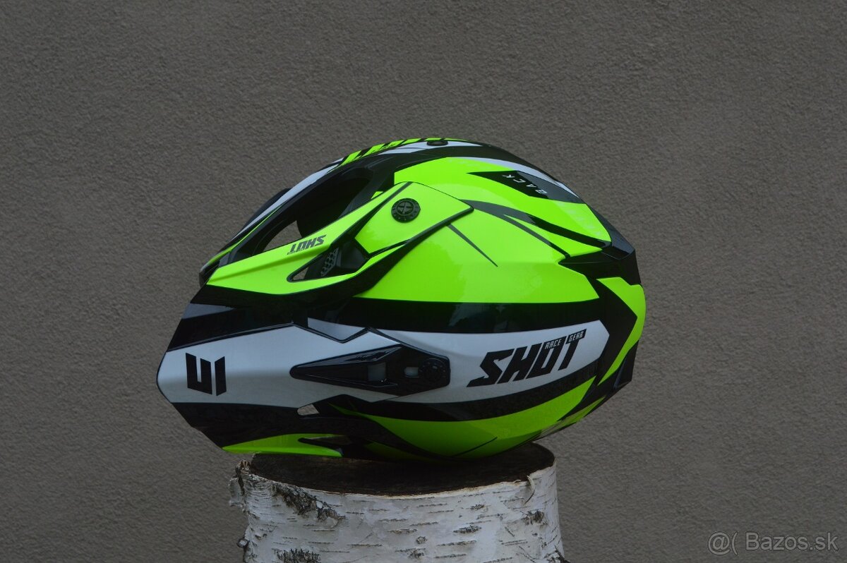 Predám prilba helma shot žltá biela - 3