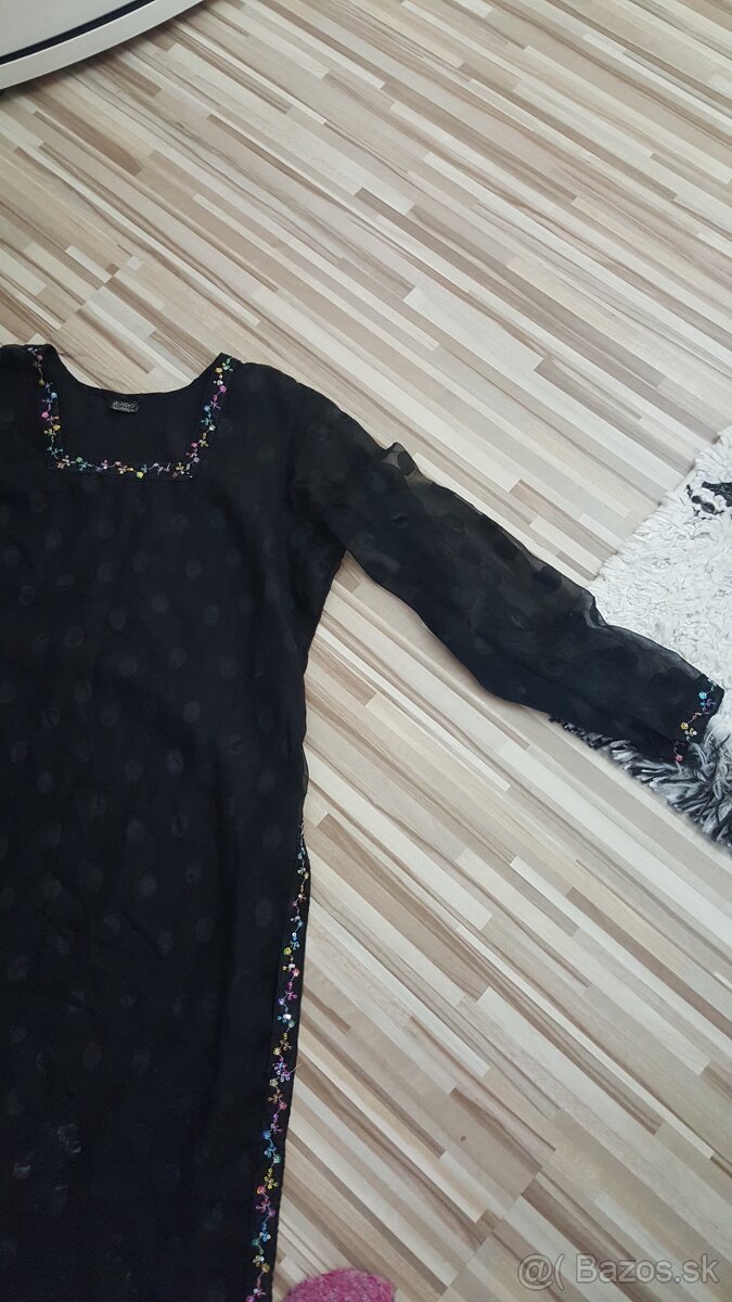 Čierne šaty veľ.s-m - 3