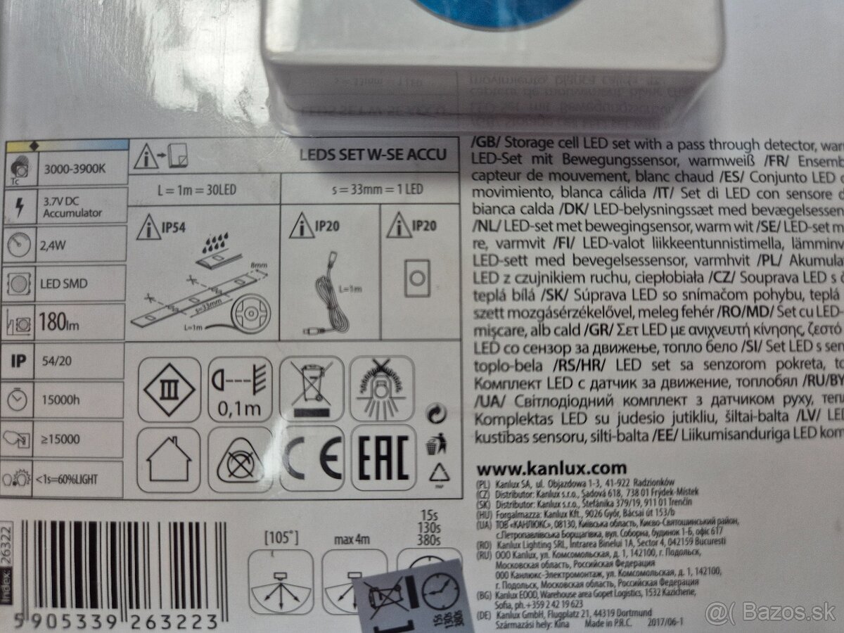 LED pás so senzorom pohybu - 3