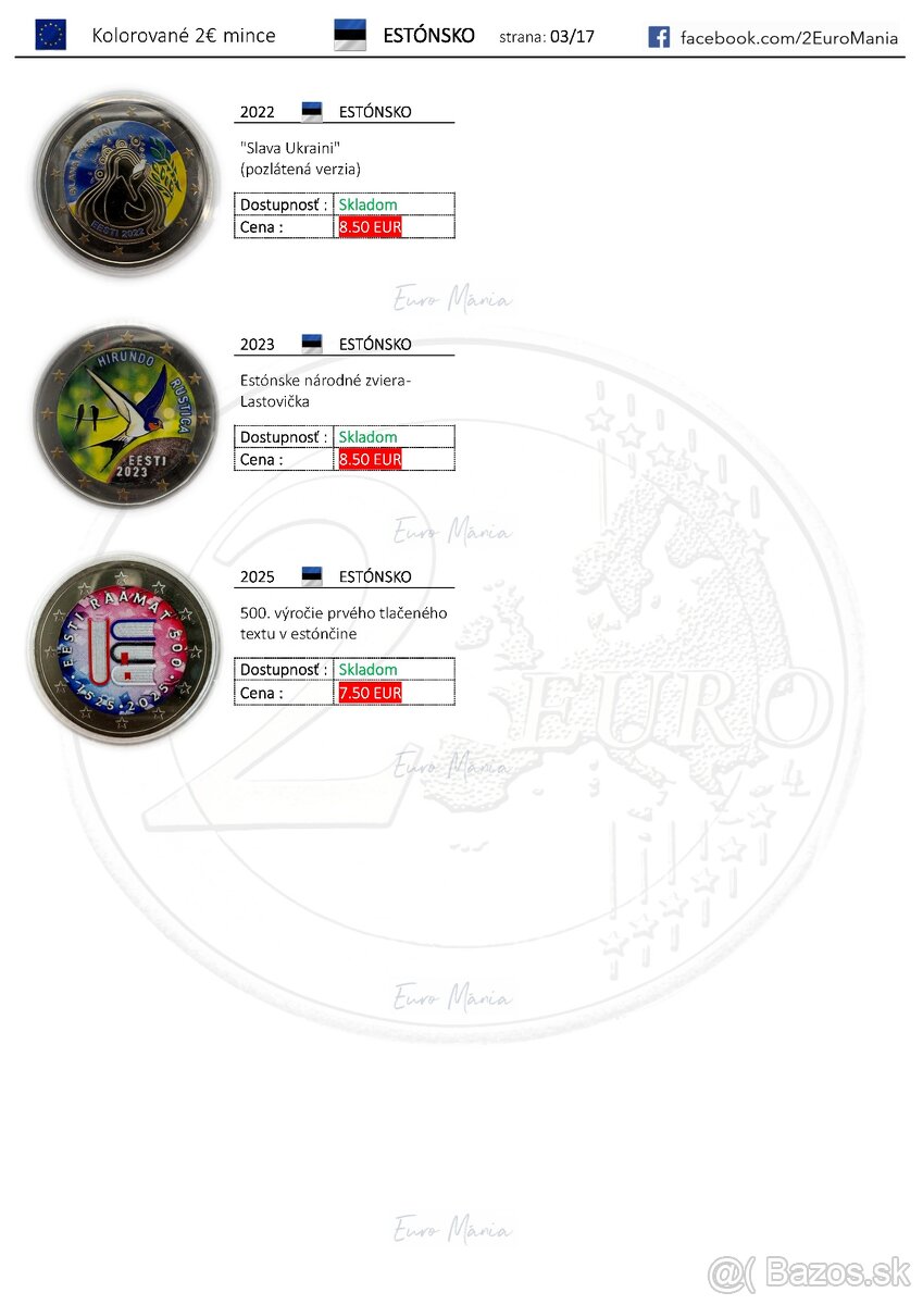 2 euro kolorovane mince - 3