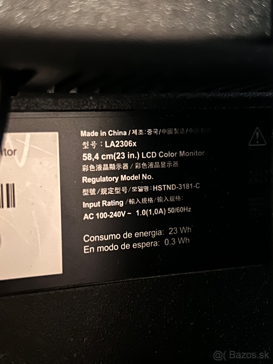 HP monitor 60HZ 58,4cm - 3