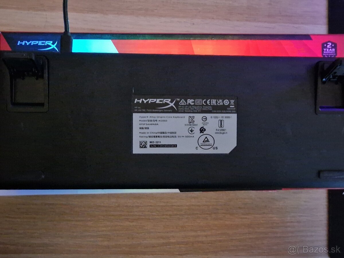 Mechanická klávesnica HyperX alloy origins core - 3
