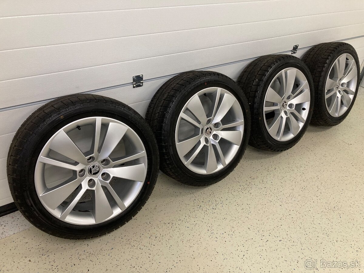 Zimná sada org ŠKODA 5x112 8J ET44 235/45 R18 - 3