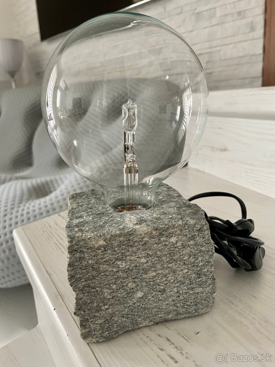 Dizajnové dekor lampy s kameňom - 3