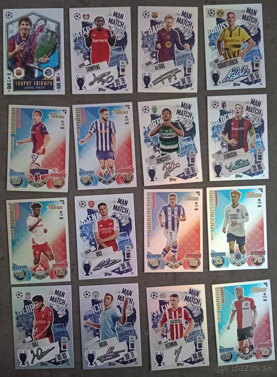 Kartičky Match Attax - 3