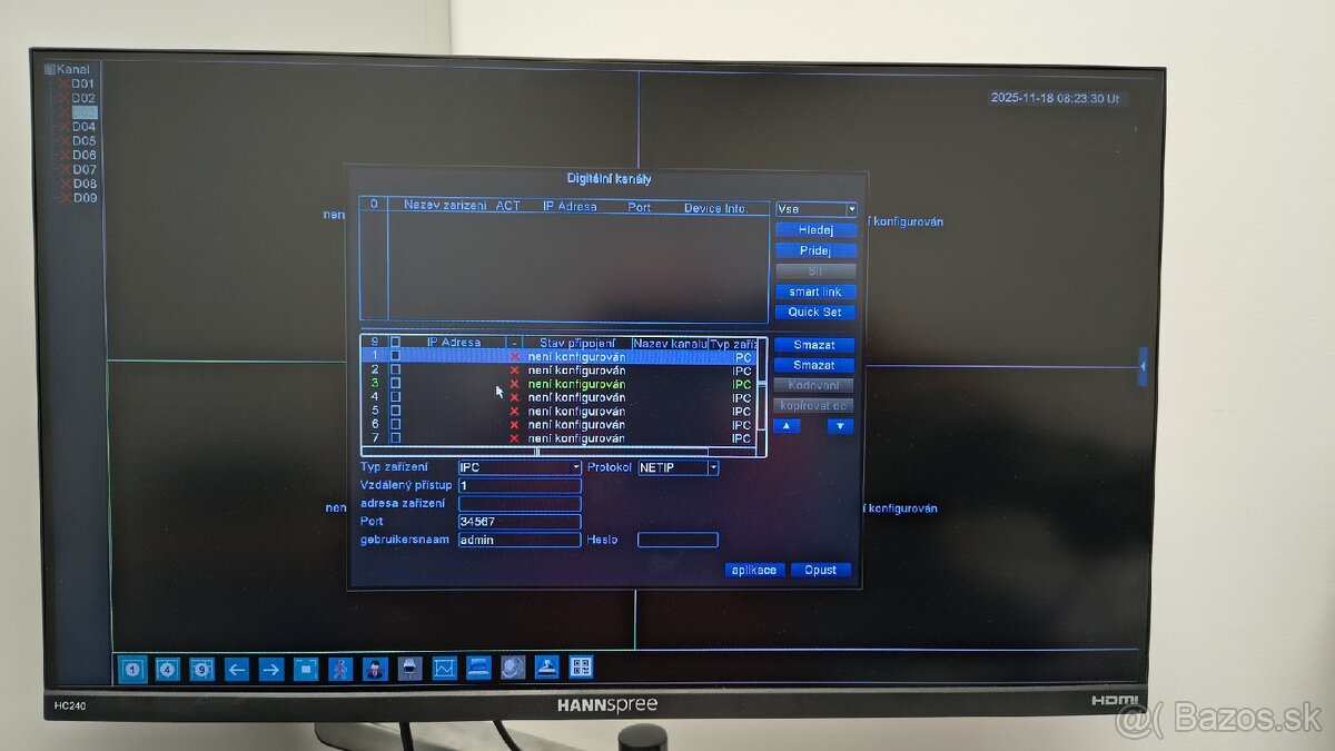 NVR zaznamnik na IP kamery + 500gb disk - 3