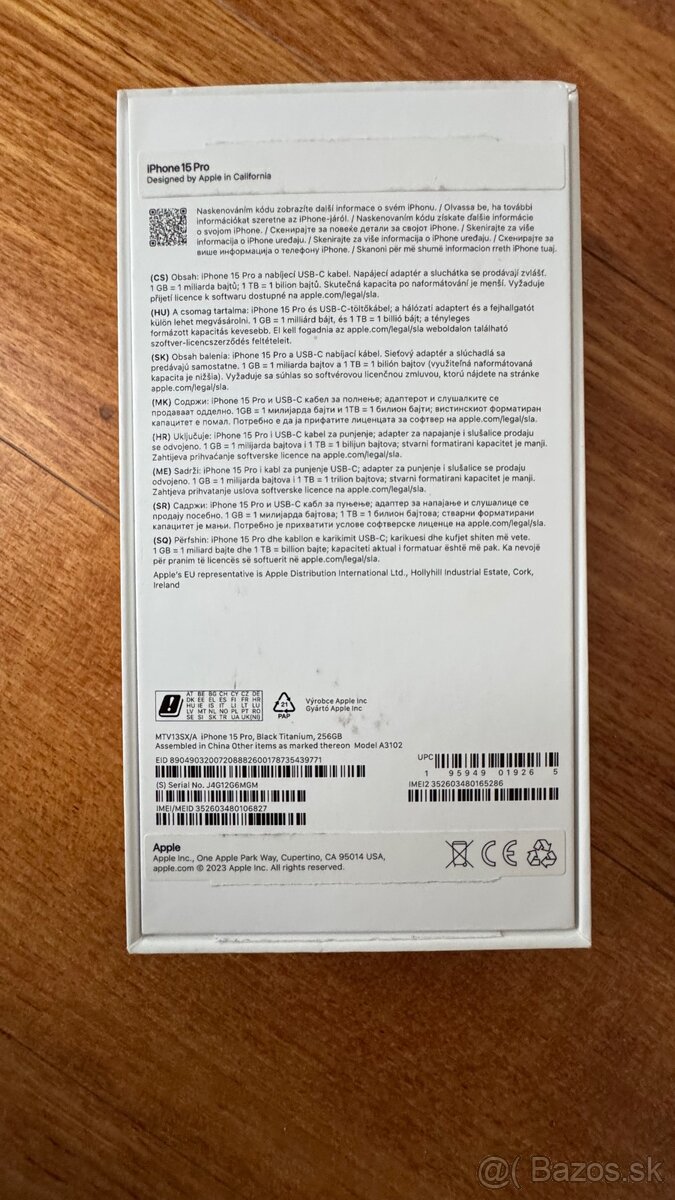 Apple iPhone 15 Pro – Black Titanium, 256 GB, výborný stav - 3