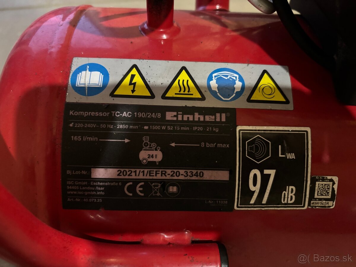 Einhell Kompresor TC-AC 190/24/8 - 3