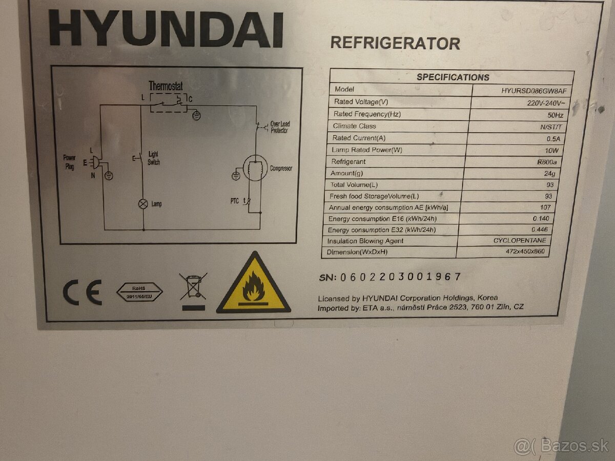 Chladnička mini Hyundai - 3