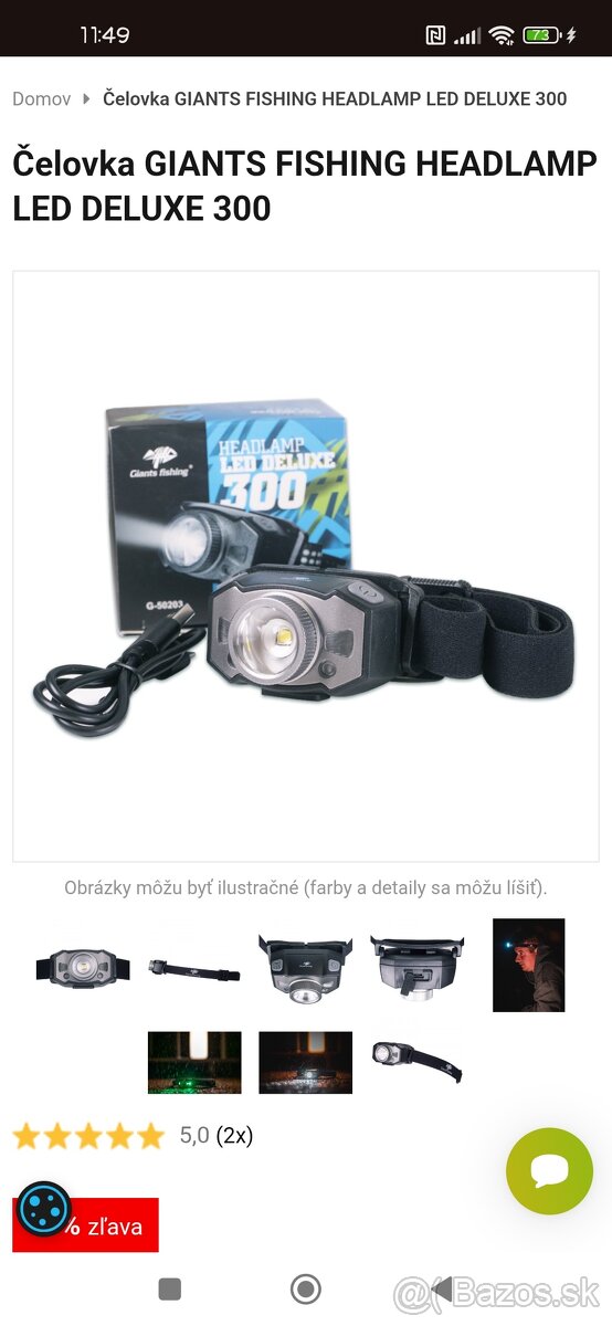 Čelovka Giant Fishing - 3