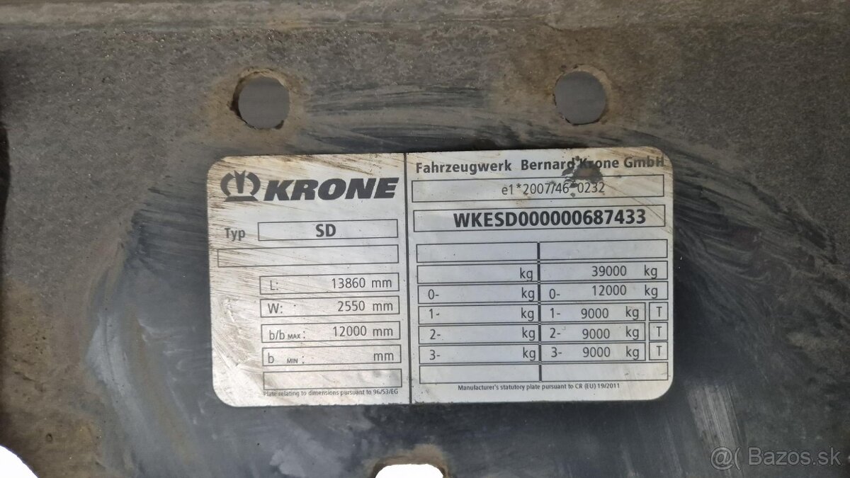 Prodám KRONE SD MEGA LINER - 3