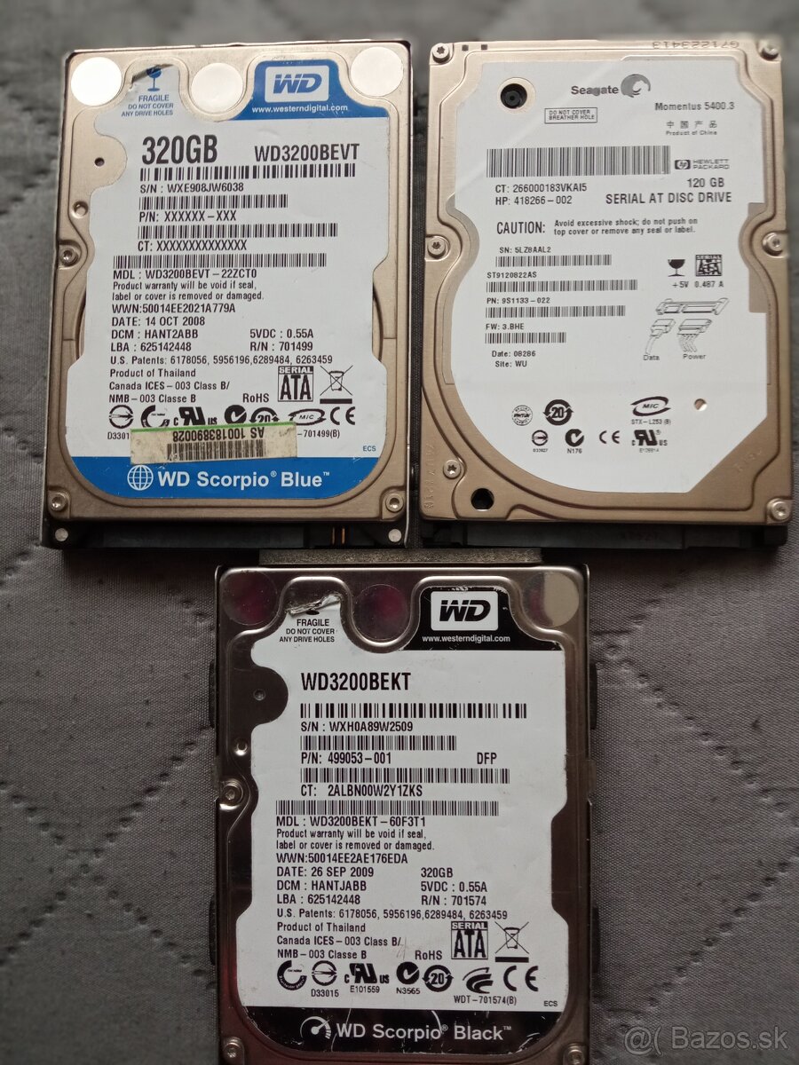 Pamäte RAM, HDD - 3