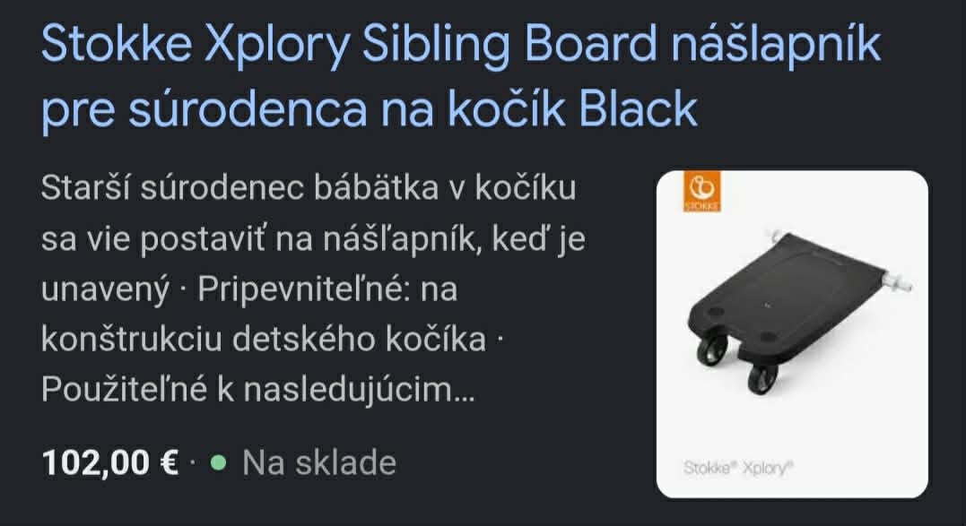 Stokke Xplory nášlapník pre súrodenca - 3