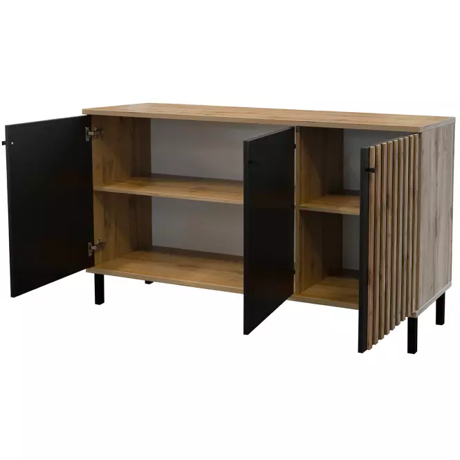 Komoda 3D Wotan/Čierna - 3