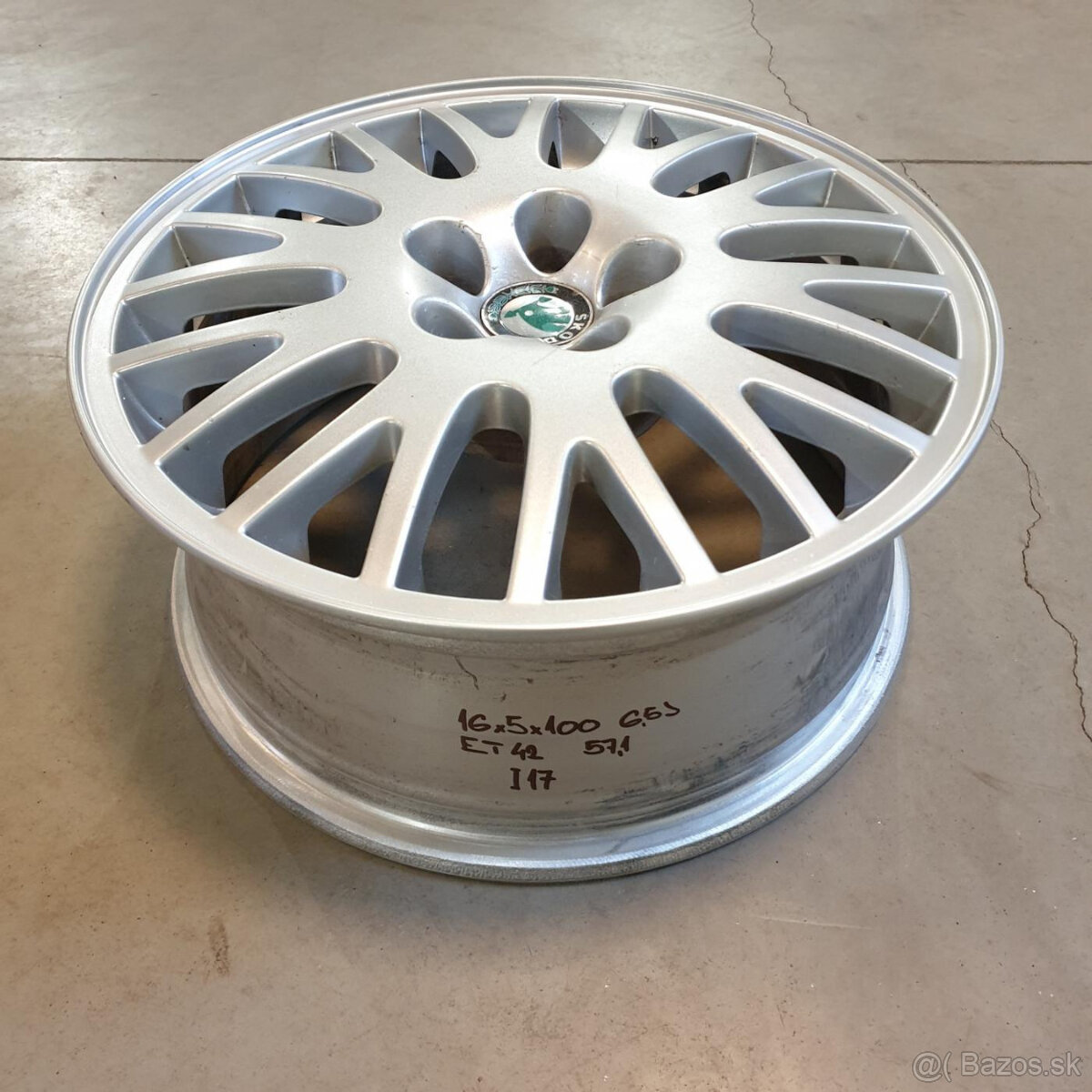 Hliníkové Škoda disky 5x100 R16 6,5J ET42 - 3