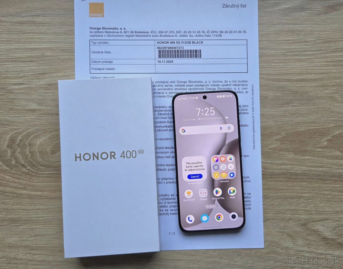 HONOR 400 5G 8GB/512GB,black,top,zaruka - 3