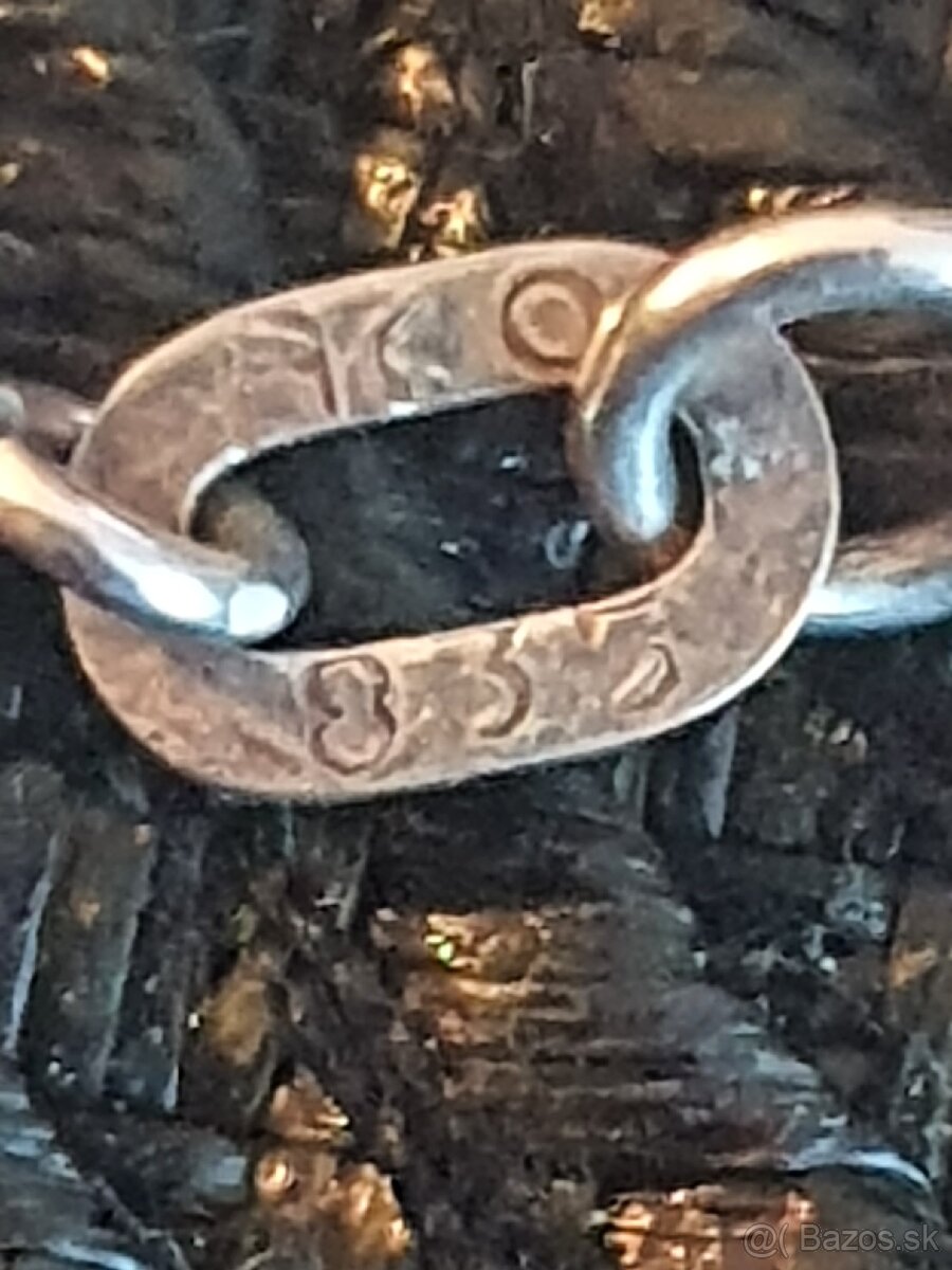 strieborný vintage náhrdelník - 3