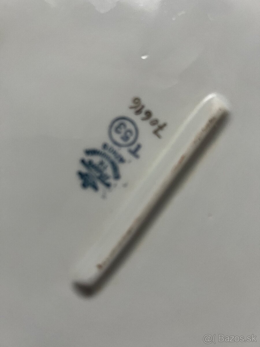 Klasicky socik retro vianocny porcelan - Thun 2 velke misy 1 - 3