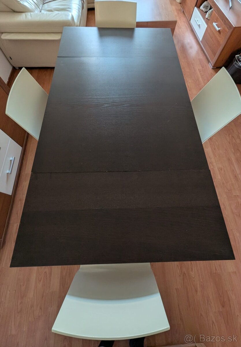 Jedalensky stol rozkladací Ikea 90-170/90cm - 3