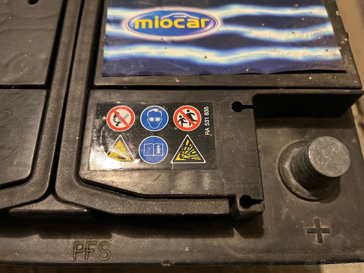 Autobatéria Miocar B4 12V 72Ah 680A - 3