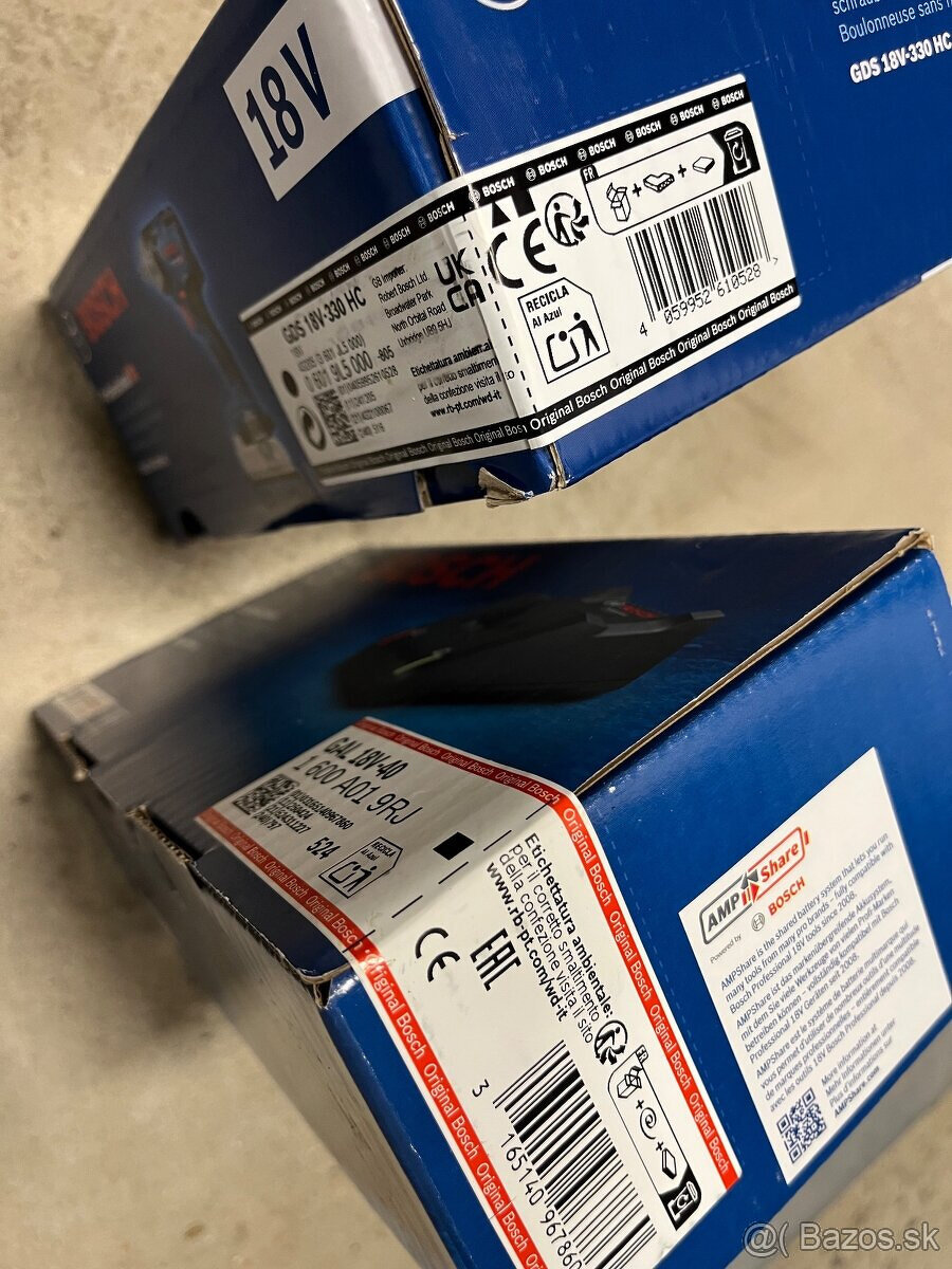 NOVÝ Rázový uťahovák BOSCH Professional + nabíjačka - 3