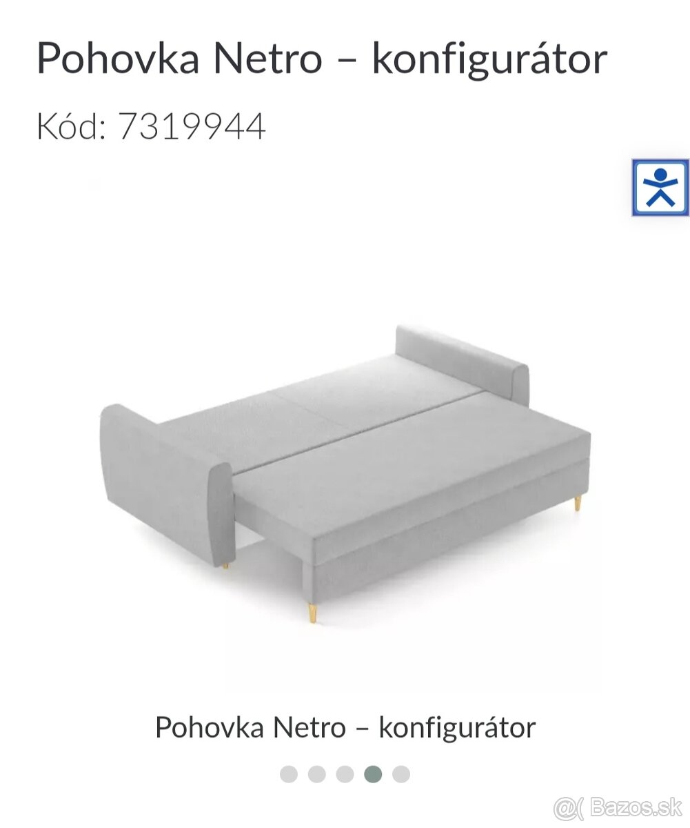 Predám pohovku NETRO ZETTA 296 - 3