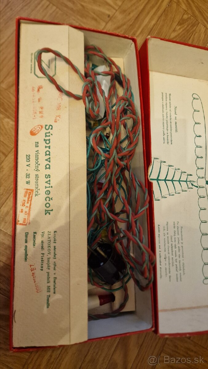 Staré žiarovky na stromček z roku 1960 - 3